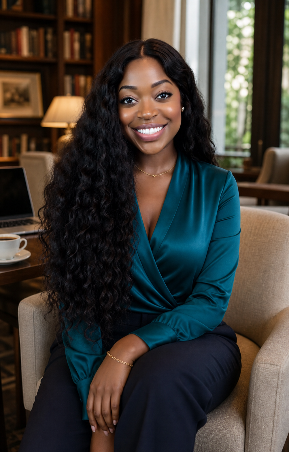 Portrait of Elke-Esmeralda Dikoume, founder and CEO of TRACE